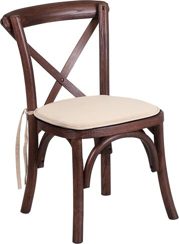 Flash Furniture 2 Pk. HERCULES Series Kids Mahogany Cross Back Chair with Cushion in Saudi Arabia