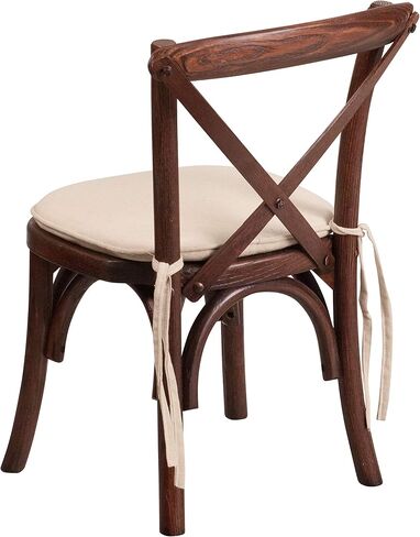 Flash Furniture 2 Pk. HERCULES Series Kids Mahogany Cross Back Chair with Cushion in Saudi Arabia
