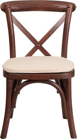 Flash Furniture 2 Pk. HERCULES Series Kids Mahogany Cross Back Chair with Cushion in Saudi Arabia
