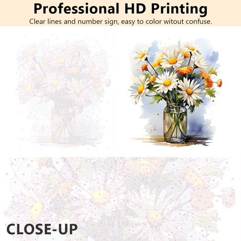 DIY Paint by Number for Adult, Skull Paint by Numbers, Flowers Adult Paint by Numbers Kits on Canvas, 16X20 Inch Skull Paint by Numbers for Adults Beginners in Saudi Arabia