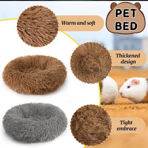 2 Pieces Guinea Pig Beds, Hamster Beds, Thickened and Warm Winter Guinea Pig Beds for Dwarf Rabbits, Chinchillas, Hamsters, Hedgehogs, Ferrets, Maned Lizards and Rats in Kuwait