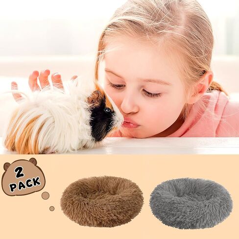 2 Pieces Guinea Pig Beds, Hamster Beds, Thickened and Warm Winter Guinea Pig Beds for Dwarf Rabbits, Chinchillas, Hamsters, Hedgehogs, Ferrets, Maned Lizards and Rats in Kuwait