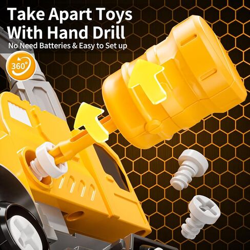 Toys for Ages 5-7, 5-in-1 Take Apart Vehicle Trucks Transform to Robot, 5 6 7 Year Old Boy Christmas Birthday Gift Ideas, Robot Toys for Kids 5-7 in Saudi Arabia