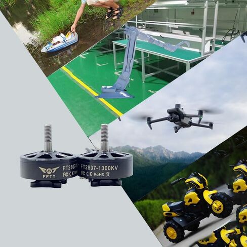 X2807 1300KV محركات كهربائية بدون فرشاة 6S لـ 7 بوصة طويلة المدى FPV Racing Drone منخفضة الضوضاء محركات FPV بدون طيار (4 قطعة 2807/1300KV) in Saudi Arabia