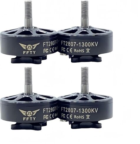 X2807 1300KV محركات كهربائية بدون فرشاة 6S لـ 7 بوصة طويلة المدى FPV Racing Drone منخفضة الضوضاء محركات FPV بدون طيار (4 قطعة 2807/1300KV) in Saudi Arabia