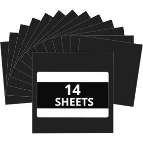 HTVRONT Permanent Vinyl for Cricut Machine - 14 Pack Glossy Adhesive Vinyl, 12" X 12" Permanent Vinyl Bundle for Craft Projects, Permanent Adhesive Vinyl Sheets for Cricut, Silhouette Cameo