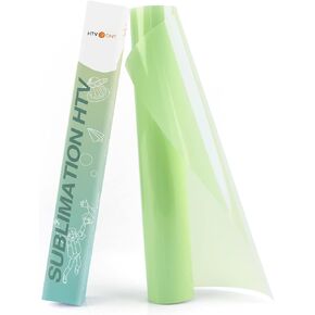 HTVRONT Clear Sublimation HTV Vinyl Matte 12" X 20FT - Sublimation Vinyl High Transfer Rate - Bright Smooth Washable HTV for T-Shirt/Hat/Pillow/Bag