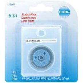 Carl Brands Professional Rotary Trimmer Replacement Blade Straight B-01 (2-Pack)