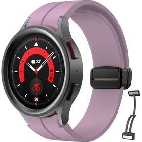 Band Compatible with Samsung Galaxy Watch 6 Classic Bands 43mm 47mm Galaxy Watch 6 40mm 44mm Bands, No Gap Breathable Sport Band Replacement Strap Wristband