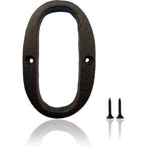 5 Inch House Numbers, Cast Iron House Numbers for Outside, Address Numbers for Houses, Farmhouse, Garage, Shop, Offices, Hotel, LETTER A