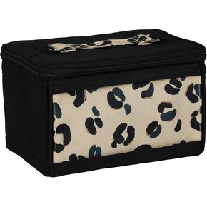 Everything Mary Sewing Kit Organizer Box, Blue Floral - Supplies Storage Basket for Supplies and Accessories - Organization for Thread, Needles, Notions & Scissors - Portable Craft Caddy