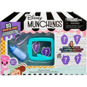 Just Play Disney Munchlings Mini Munch Displays, 7-Piece Color Change Figure Set, Blind Box, Kids Toys for Ages 3 Up
