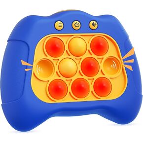 Fast Push Bubble Up Fidget Toy, Electronic Light Up Game Console, Cool Birthday Gifts for 6 7 8 9 10-12 Year Boys and Girls Stress Toy, Concentration Speed Puzzle Game for Family Party