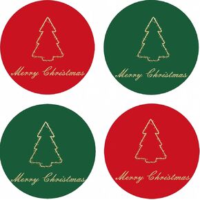 300 Christmas Stickers Large Envelope Seals Happy Holiday Decoration for Xmas Winter Display Christmas Party Supplies Gifts Decors