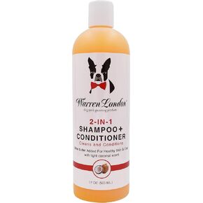 Warren London 2 in1 Pet Shampoo and Conditioner for Dogs, Puppys, & Cats | Best Dog Shampoo and Conditioner for Dry Itchy Skin | Dandruff Shampoo for Cats & Dogs | Made in USA | 17oz