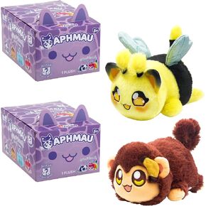 Aphmau 6 بوصات MeeMeow Mystery Plush - السلسلة 1 Safari - 2 Pack؛ قناة ألعاب YouTube، صندوق Blind Box، 2 من 8 احتمالات Safari MeeMeows، السلع الرسمية