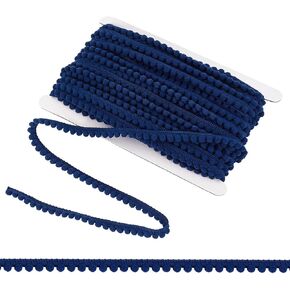 PH PandaHall 24 Yards Green Pom Pom Trim, 3/8 inch Wide Ball Fringe Trim Tassel Trim Sewing Lace Ribbon with 5mm Balls for Home Curtain Pillow Clothes DIY Crafts Christmas Party Decoration