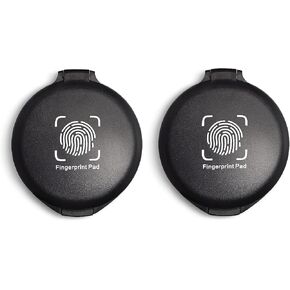 1 Pack Thumbprint Fingerprint Ink Pad Stamp Pad for Notary Supplies Identification Security ID Fingerprint Cards Law Enforcement Fingerprint Black Stamp Ink pad