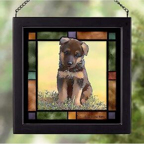 Wild Wings 5386497020 Stained Glass Art, 9-inch Height (Lucky Enough)
