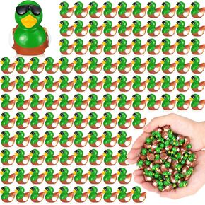 Sotiff 200 Pcs Mini Resin Mallard Ducks Bulk Tiny Mallard Ducks Miniature Duck Party Favors Micro Landscape DIY Decoration for Goodie Bags Stuffers Class Rewards Return Gifts