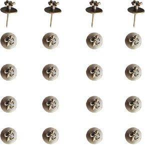Push Pin Hangers, 20 Pcs Zinc Alloy Pin Hooks Picture Hanging Nails for Home Office Fabric Wall Wooden (Bronze)
