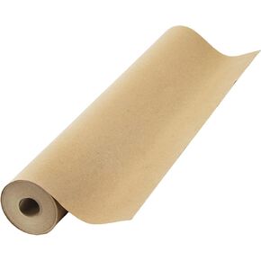 Brown Kraft Paper Roll 17.75" x 1200" (100ft) Made in USA- Ideal for Gift Wrapping, Packing Paper for Moving, Art Craft, Shipping, Floor Covering, Table Runner, 100% Recycled Material