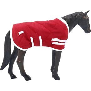 بطانية نموذج حصان عيد الميلاد، بطانة بطانية، بطانية تقليدية، ملحقات الحصان، ملاءة بطانية حصان ناعمة، مقياس 1: 9، أحمر in Kuwait