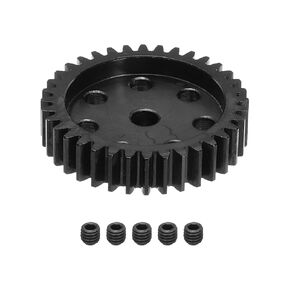 DMiotech M1 36T Steel 5mm Hardened Pinion Motor Gear for RC Car Brushed Replacement Brushless Motors, RC Applications for DIY RC Boat Drone