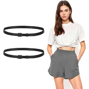 2 PCS Adjustable Crop Tuck Band, Shirt Tuck Band Elastic Sweater Cropper Tool Belly Leaking Tucking Belt Cropping Band Tucky Belt to Crop Tops for Women, Change the Style of Your Tops