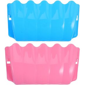 POPETPOP 2Pcs Small Pet External Feeder Racks Feeder Food Feeding Manger External Shelves for Rabbit, Guinea Pig, Bunny, Chinchilla