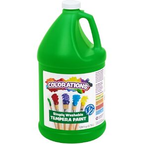 Colorations GWSTYE Washable Tempera Paint, Gallon, Yellow, Non Toxic, Vibrant, Bold, Kids Paint, Craft, Hobby, Fun, Art Supplies, 1 gallon
