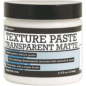 Ranger 320617 Texture Paste 4oz, Transparent Matte