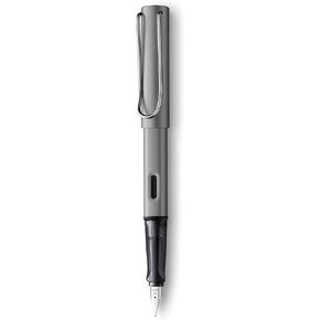 Lamy AL-star Fountain Pen - Elegant Design Cool Pens, Best Pens For Smooth Writing, Light Aluminum - Graphite Fine Point Pen
