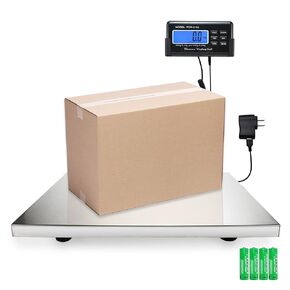 Charmline 660lbs x 0.2oz High Accuracy Digital Postal Scales, Shipping Scale with 15x12 Stainless Steel Platform, Heavy Duty Scale for Packages/Small Business/Postage/Luggage