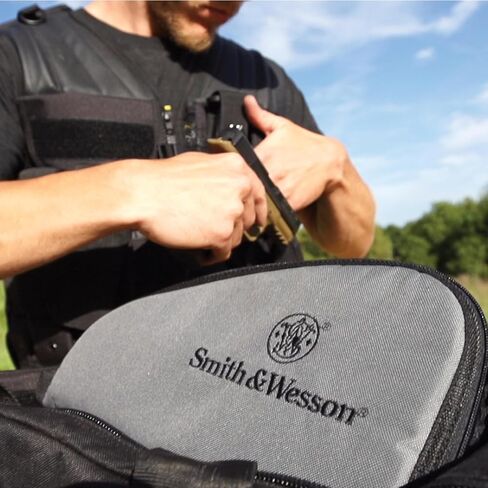 M&P by Smith & Wesson Defender Handgun Case Single Padded Pistol Bag for Hunting Shooting Range Sports Storage and Transport in Kuwait