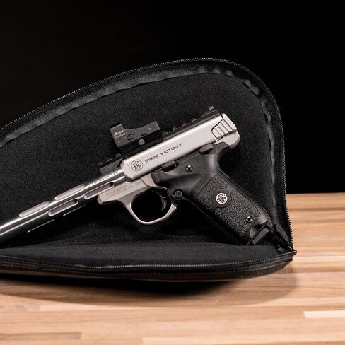 M&P by Smith & Wesson Defender Handgun Case Single Padded Pistol Bag for Hunting Shooting Range Sports Storage and Transport in Kuwait