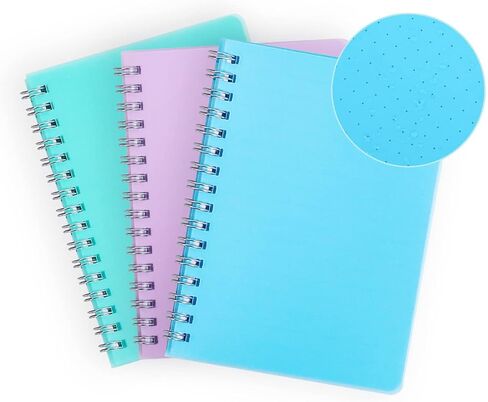 Spiral Notebook, 3 Pack Small Notebooks 4.3''x 5.7'',Mini Ruled Lined Journal, 480 Pages, College School Supplies Pocket Notebook for Work, Aesthetic Gift Office Supplies for Teen Girls,Boys in Saudi Arabia