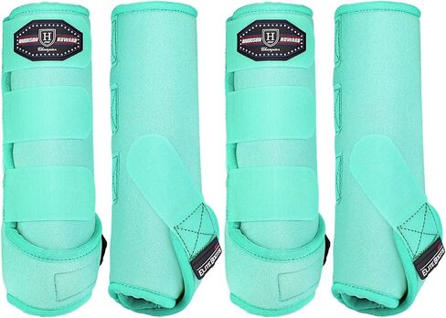 Harrison Howard 4-Pack Horse Sport Boots, Protective Horse Boots in Kuwait