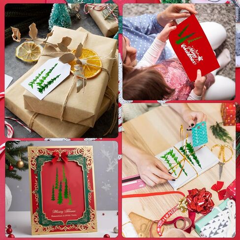 Christmas Pine Tree Metal Die Cuts Set, Xmas Narrow Pine Trees Cutting Dies Christmas Embossing Stencils for Card Making DIY Scrapbooking Stamps Decor in Saudi Arabia