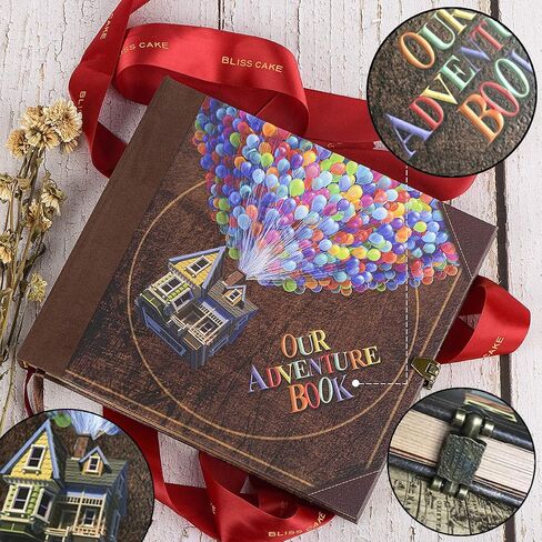 Adventure Book Handcrafted Diary Photo Scrapbook,Tailored for Preserving Cherished Moments,Gift for Couples' Anniversaries,Weddings,Globetrotters,Birthdays,Christmas&Note-taking Gifts Handmade Book in Saudi Arabia