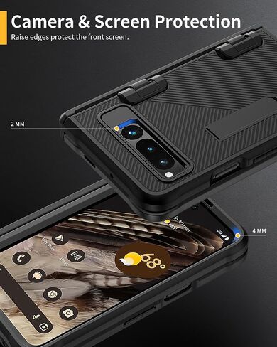 Lanhiem Samsung Galaxy A53 5G Case, IP68 Waterproof Dustproof Case with Built-in Screen Protector, Rugged Full Body Shockproof Phone Cover for Samsung A53 5G, Black/Clear in Saudi Arabia