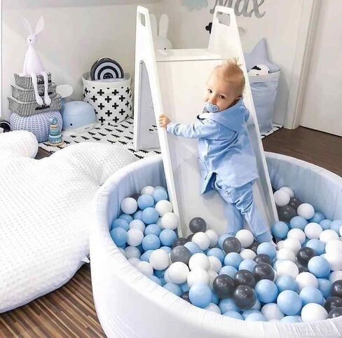 Foam Ball Pit, 47.2"x 13.8" Large Ball Pits for Toddlers, Soft Round Kiddie Kids Baby Playpen Ball Pool, Ideal Gift for Babies Indoor and Outdoor Game, Balls not Included, Pink in Saudi Arabia