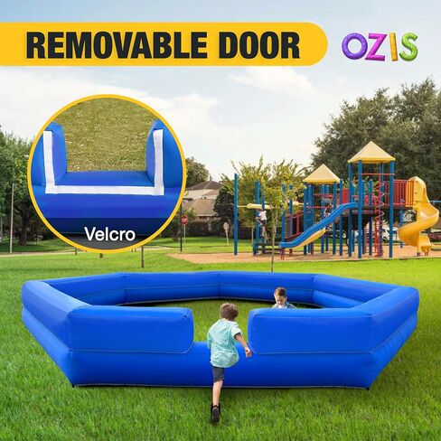 OZIS Gaga Ball Pit Inflatable 15FT with Built-in Blower, Portable Gaga Pit for Indoor Outdoor School Family Activities Easy to Setup in Saudi Arabia