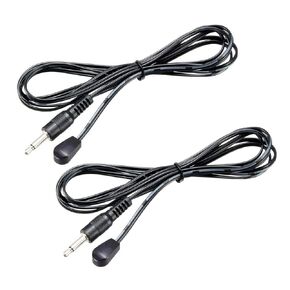 uxcell IR Infrared Emitter Extension Cable 4.9ft Long 45 Degree Emission Angle 3.5mm Jack Single Red Head 2pcs