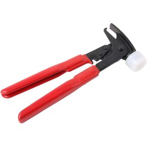 RockTrix - Heavy Duty Wheel Weight Hammer - Wheel Balancing Tool Hammer Plier for Clip On Wheel Weights - Red