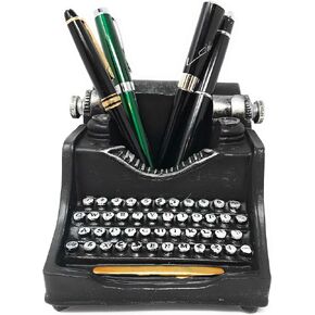 Retro/Shabby Chic/Vintage Typewriter Pencil Holder for Desk/Desk Organizer for Writer's Desk- Nostalgic Gift for Writers/Gift for Vintage Lovers/Gift for Typewriter Lovers