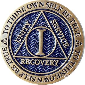 رقاقة برونزية ذات لون أزرق وعتيق من نوع AA Medallion Reflex لمدة عام واحد
