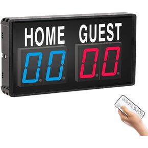 Electronic Score Keeper Scoreboard with Remote for Cornhole Basketball Ping Pong Table Tennis Badminton Volleyball Baseball