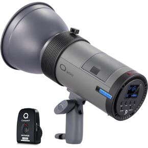 NEEWER Q300 300Ws 2.4G فلاش استوديو خارجي مع مشغل لاسلكي مدمج Q، بطارية ليثيوم أيون 7800 مللي أمبير تعمل بضوء ستروب للتصوير الفوتوغرافي اللاسلكي Monolight مع 1000 فلاش طاقة كامل 0.4 ~ 2.5 ثانية إعادة التدوير