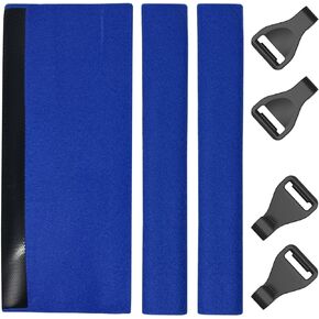 CPAP Headgear Clips with Strap Cover for Brevida Nasal Pillow Mask - 4 Pack (Black)